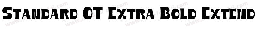 Standard CT Extra Bold Extended字体转换